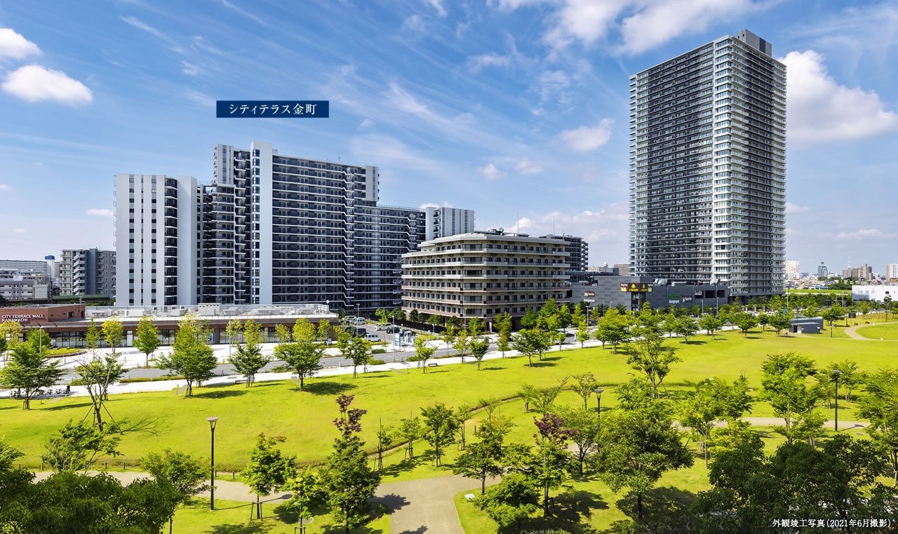 シティテラス金町の外観竣工写真