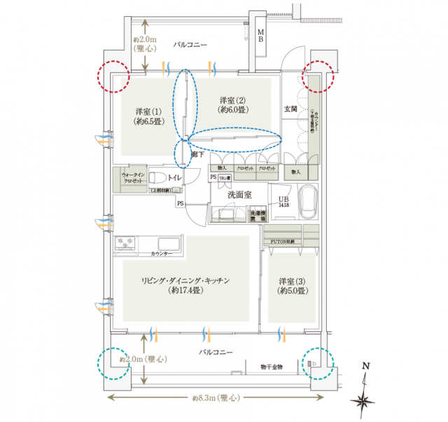 イニシア池上の間取り