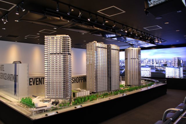 シティタワーズ東京ベイの建物模型