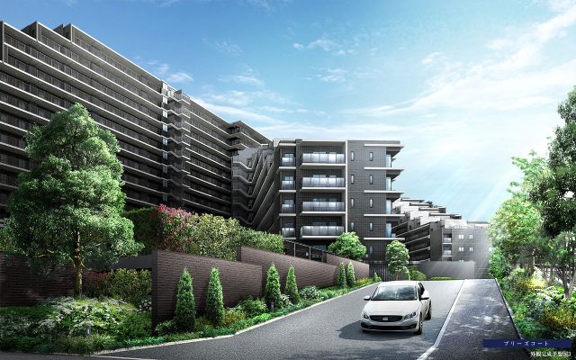シティテラス八千代緑が丘ブリーズコートの外観完成予想図