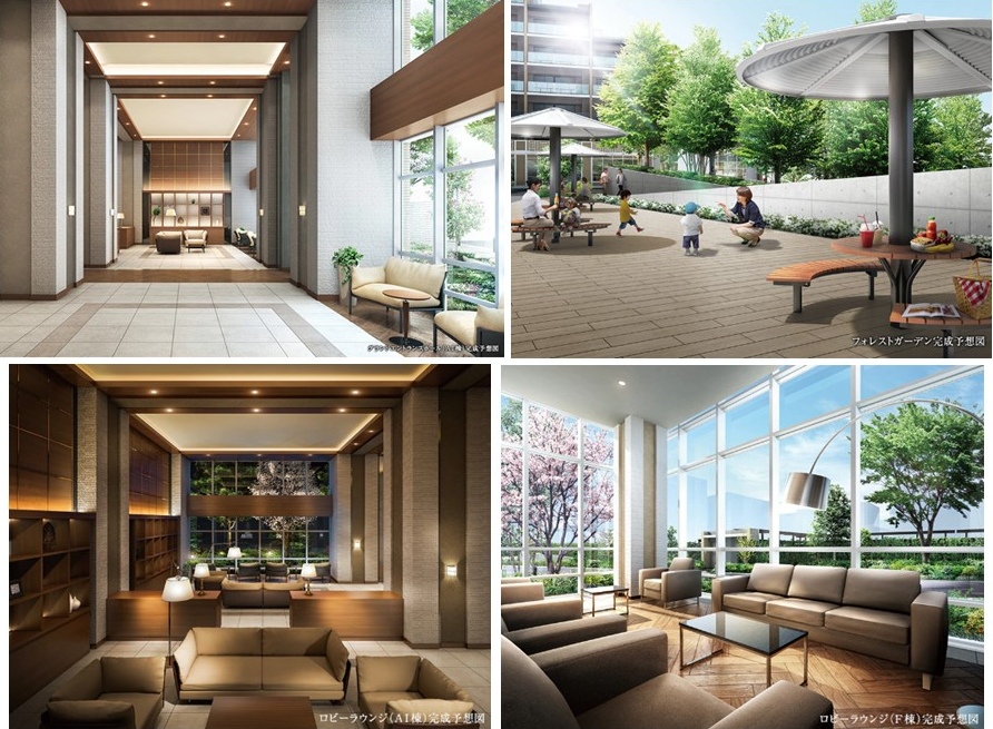 シティテラス小金井公園のエントランスCG