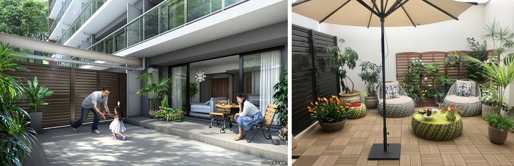 シティテラス小金井公園のテラス