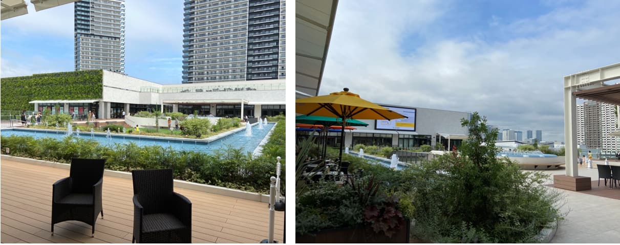 ④シティタワーズ東京ベイの有明ガーデンから見たマンション