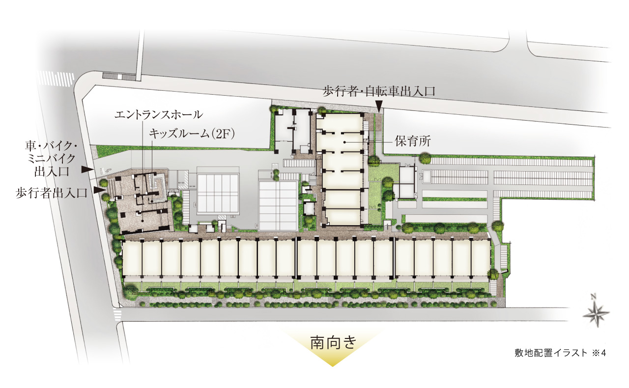 ジオ南砂町の配棟図