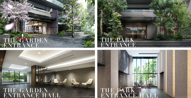 ソライエシティ-ザ・パーク／ザ・ガーデンのエントランス・エントランスホール