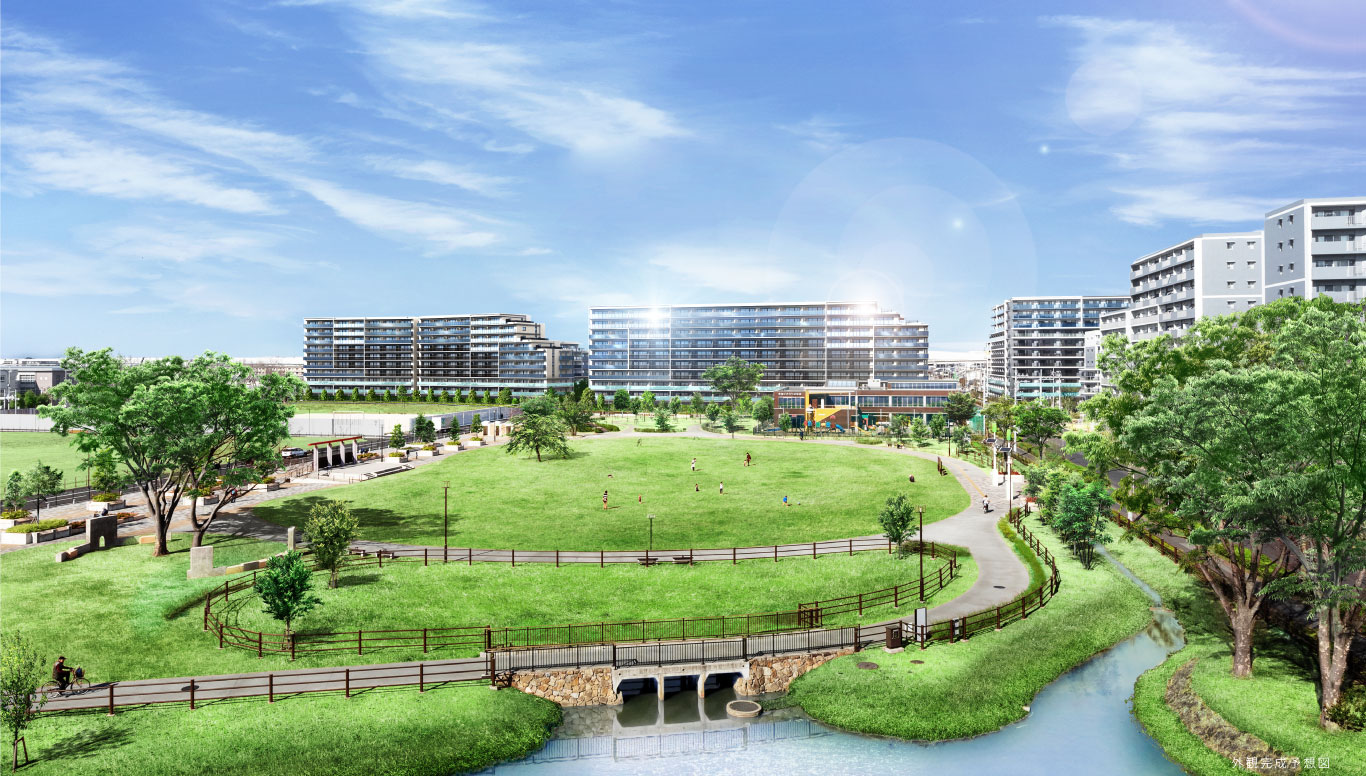 ソライエシティ-ザ・パーク／ザ・ガーデンの外観完成予想図01