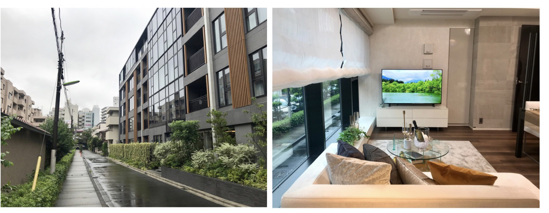 シティハウス二子玉川 ザ・グランドのマンション南側