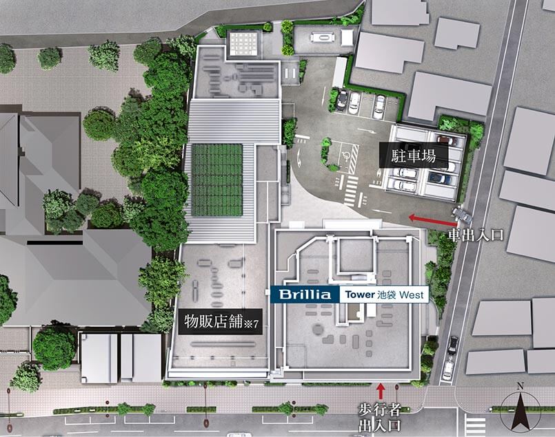 Brillia Tower 池袋 Westの配当図