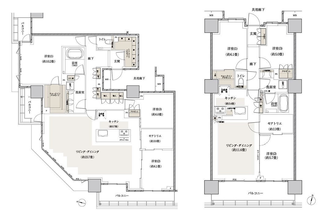 ⑫大宮スカイ&スクエア ザ・タワーの間取り図