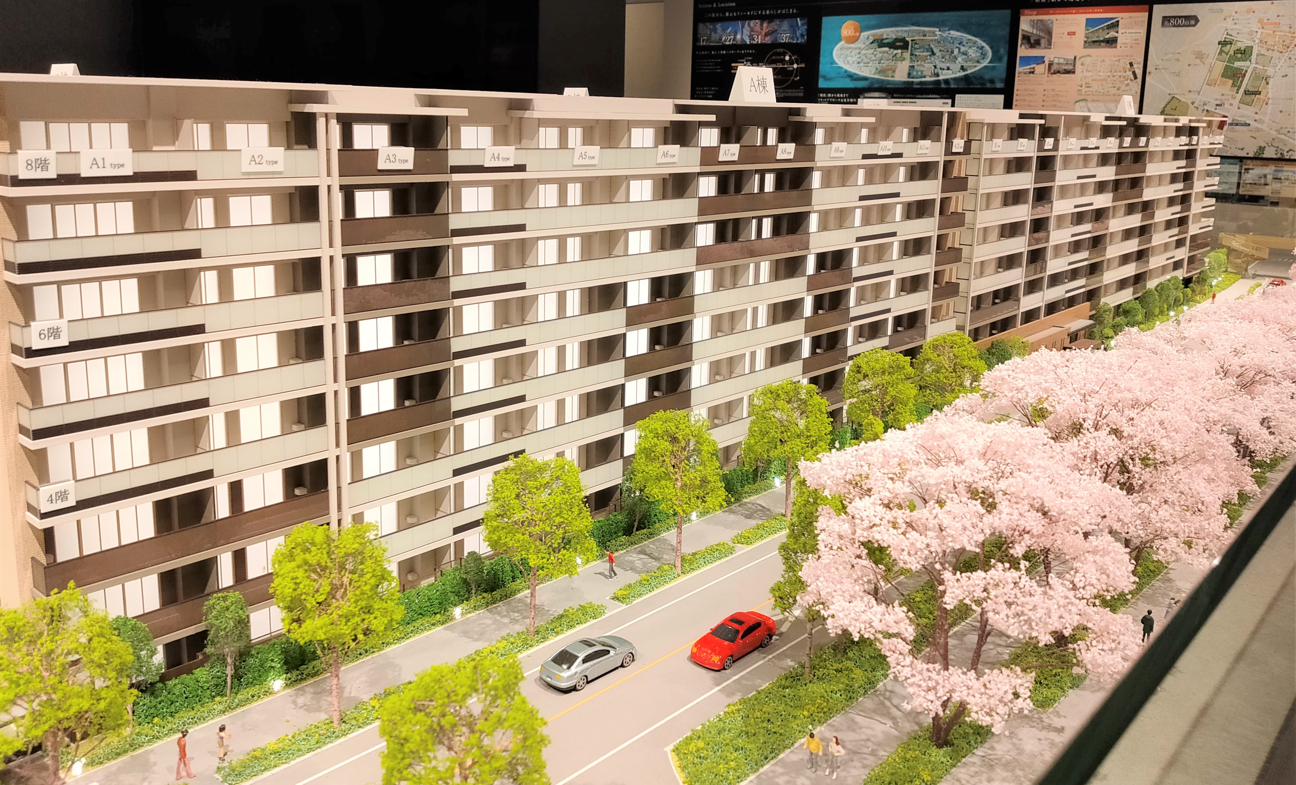 シャリエ朝霞グランフィールドの模型