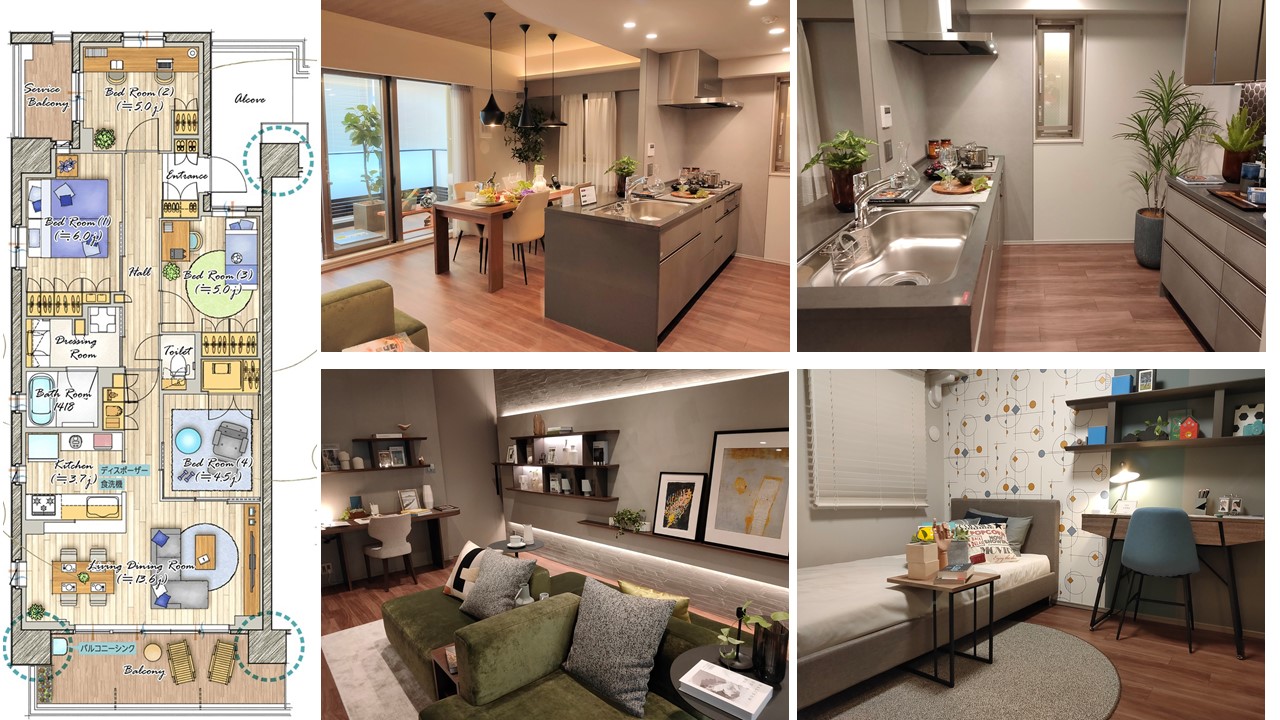 シャリエ朝霞グランフィールドのモデルルーム