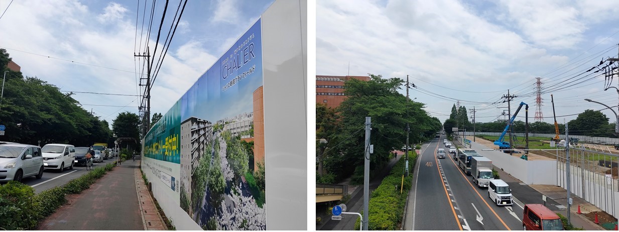 ⑦シャリエ朝霞グランフィールドの現地