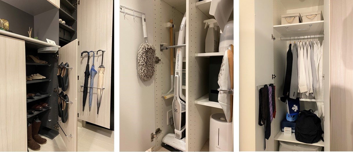 オーベル千葉エアーズのモデルルーム（収納、マルチクローゼット）