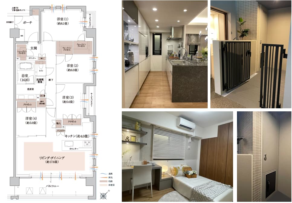 Brillia 夙川高塚町（ブリリア）のモデルルーム間取り図