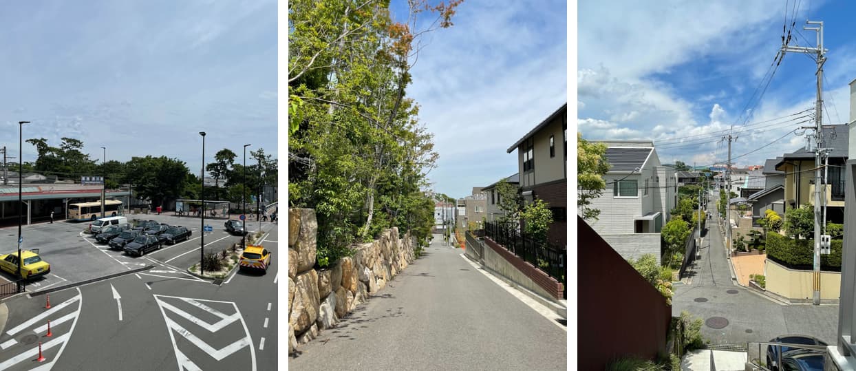 Brillia 夙川高塚町（ブリリア）の駅から現地