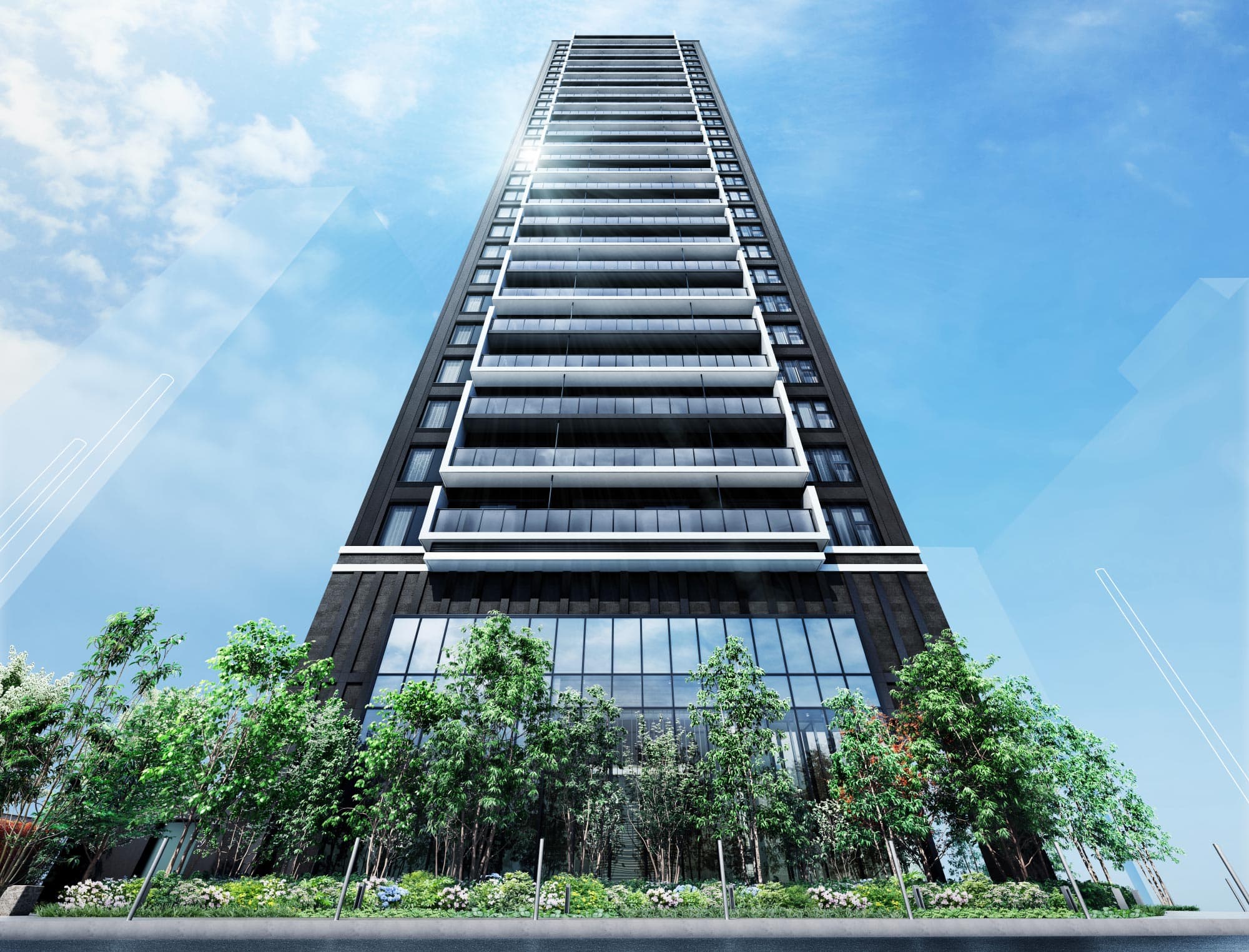 ジオタワー堺筋本町の外観デザイン