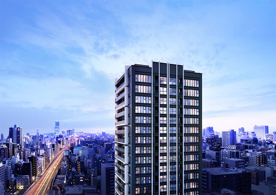 ジオタワー堺筋本町の外観デザイン