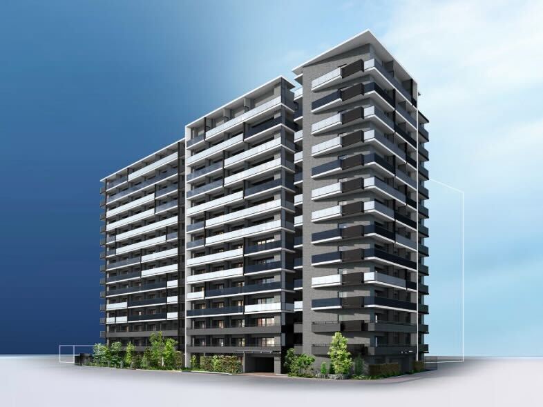 プライム川崎の外観完成予想CG