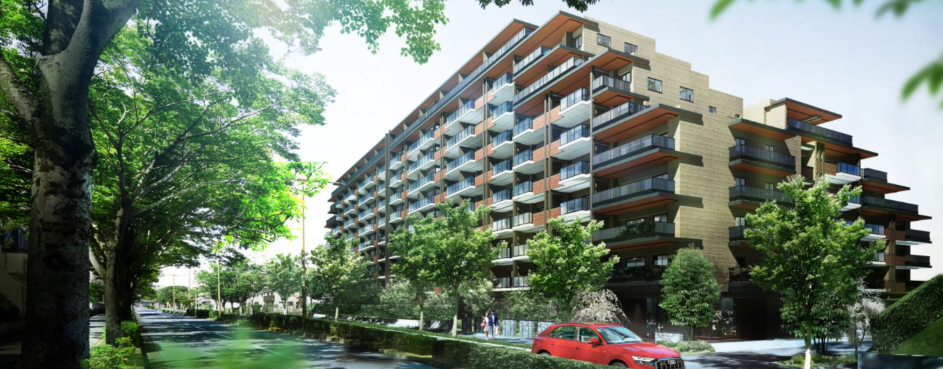 アルファグランデ成田八番街の完成予想図