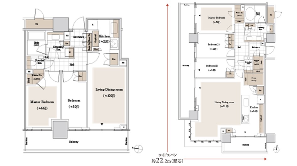 パークタワー西新宿の間取り図