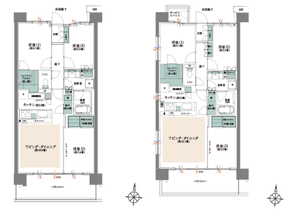 パークホームズ志木コンフォートテラスの間取り図