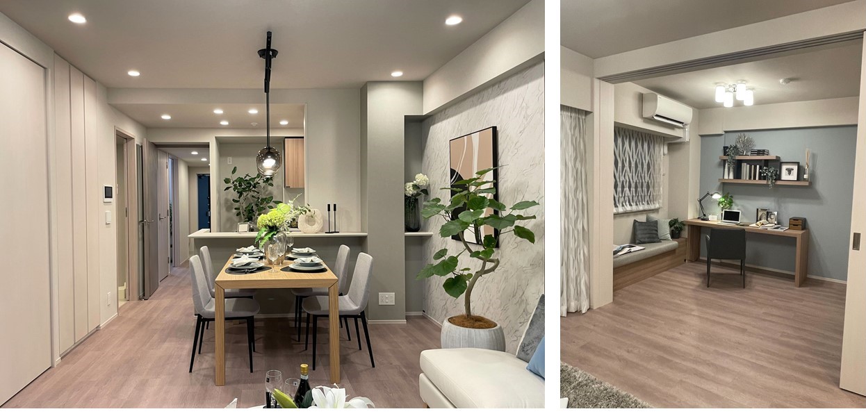 プラネスーペリア成増のモデルルーム（リビング）