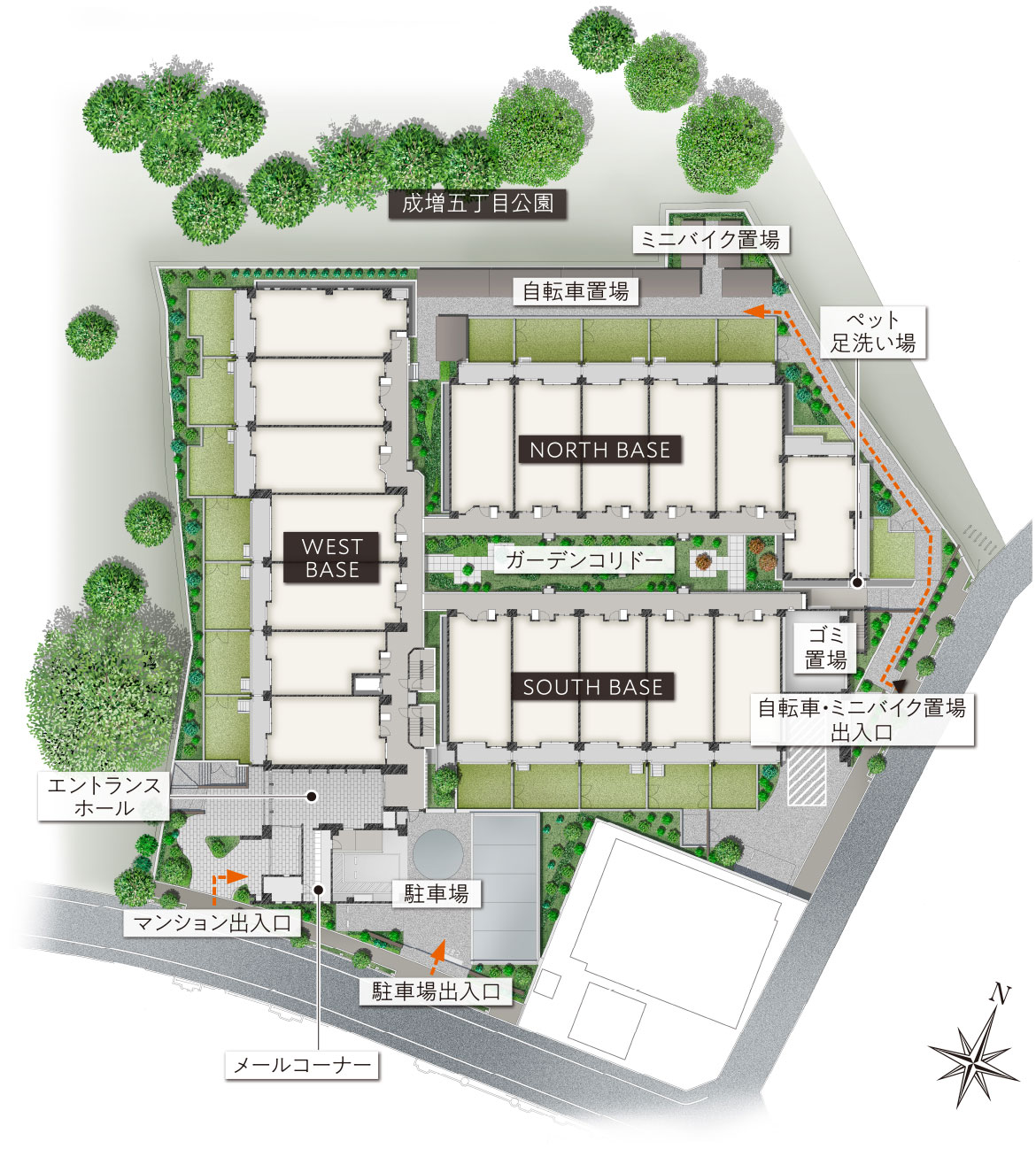 プラネスーペリア成増の平面概念イラスト