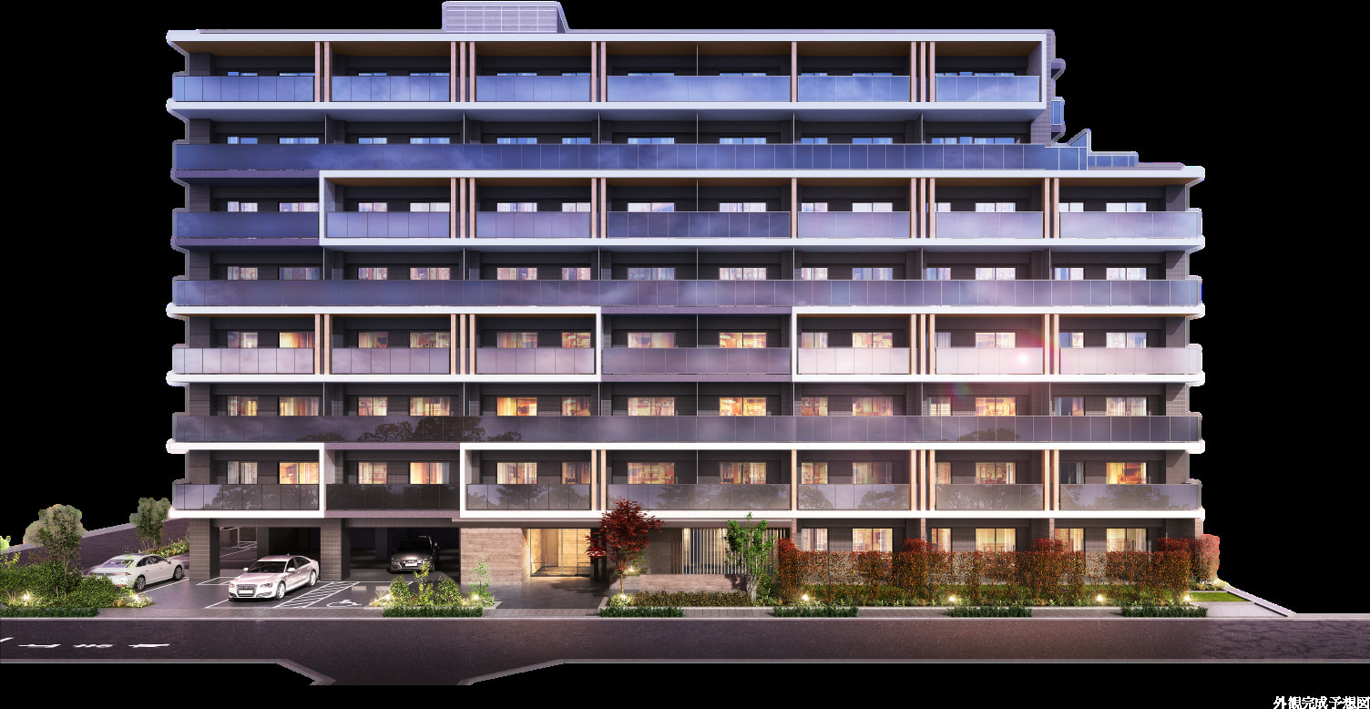 ワザック西新井大師西の外観完成予想CG