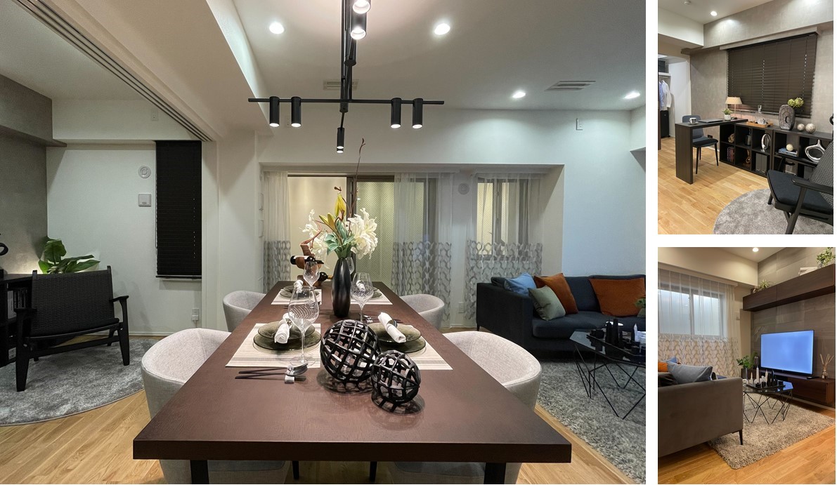 プロスタイル蔵前のモデルルーム（リビング・ダイニング）