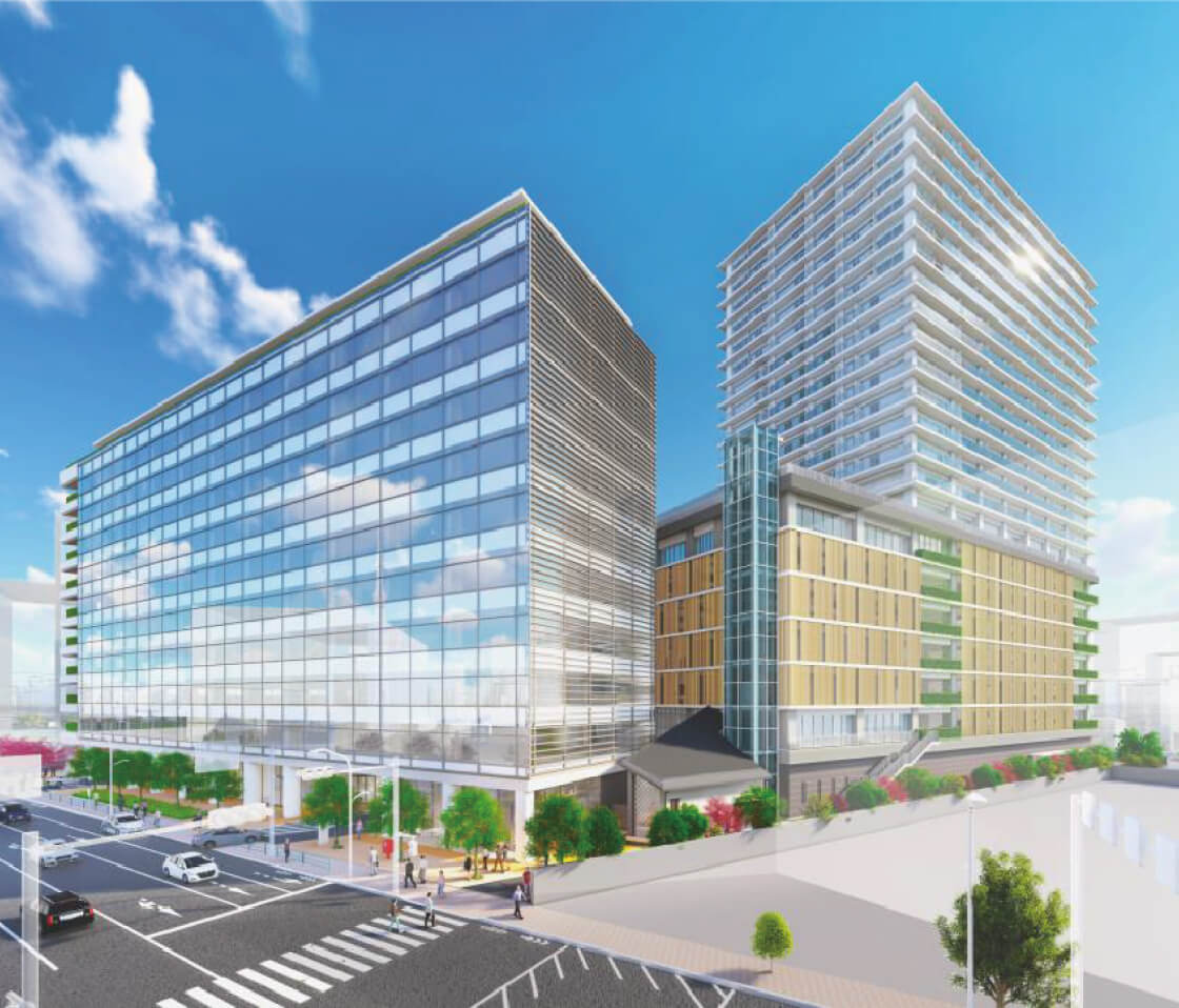 プロスタイル蔵前の蔵前一丁目開発事業イメージCG