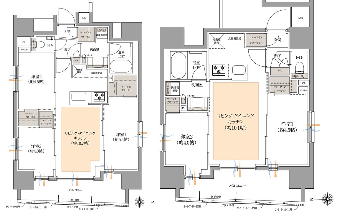 プロスタイル蔵前の間取り図（Atype）