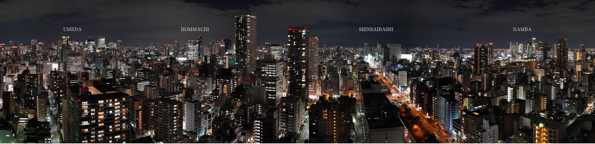 ジオタワー新町の夜景