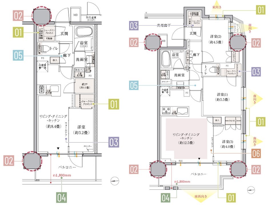 リビオレゾン北綾瀬の間取り図