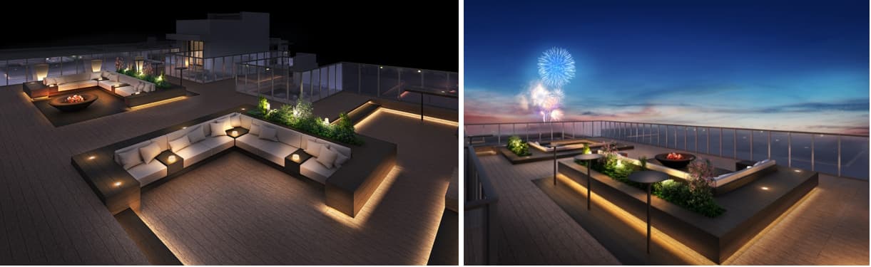 ザ・パークハウス 三郷の共用部（ルーフトップテラス）