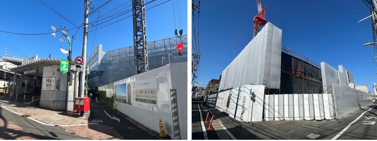 ザ・パークハウス 戸越公園タワーの建設現地