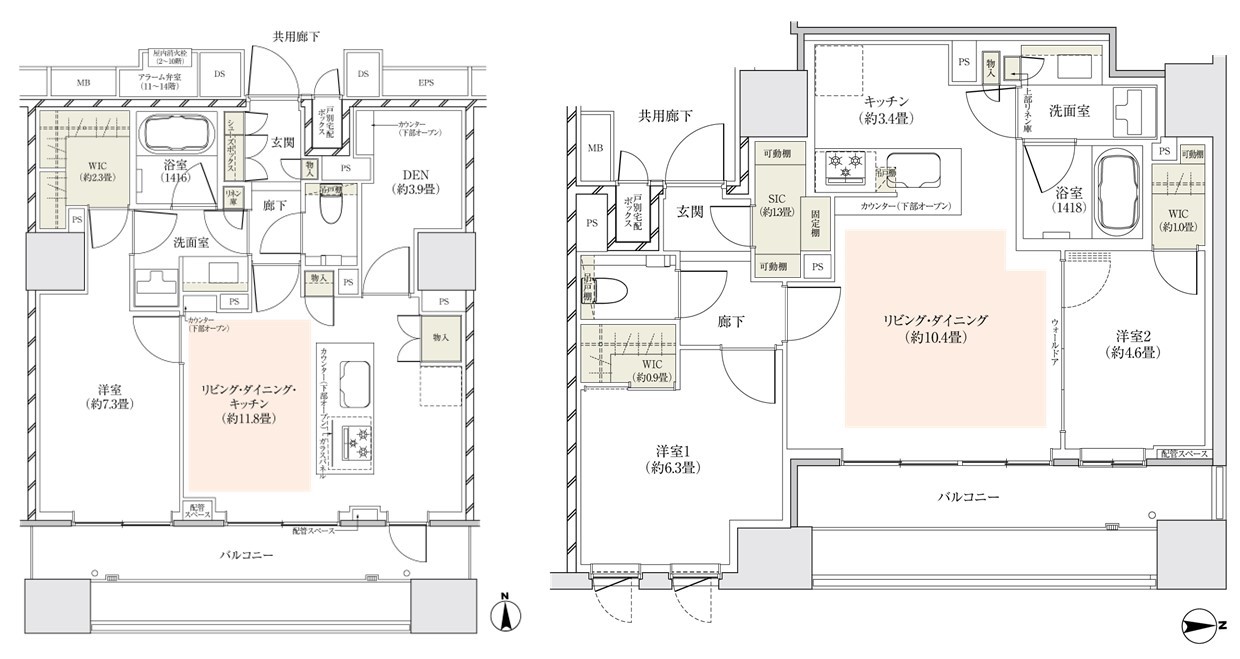 ザ・パークハウス 大森タワーの間取り図