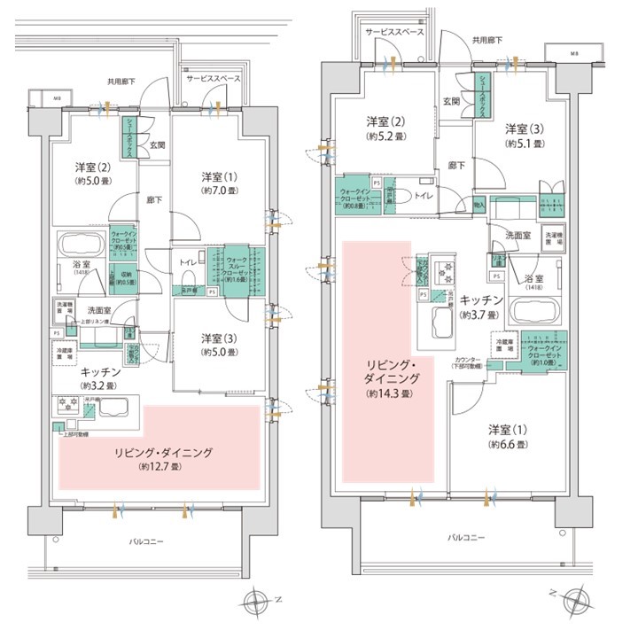 ザ・パークハウス 横浜川和町テラスの間取り図