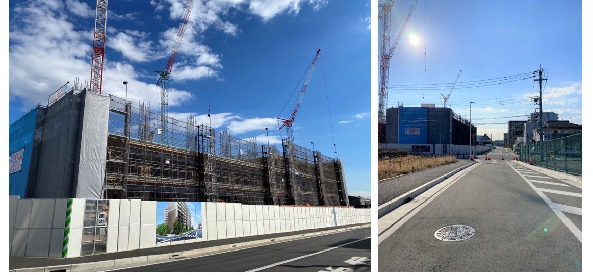 ザ・パークハウス 横浜川和町テラスの建設現地