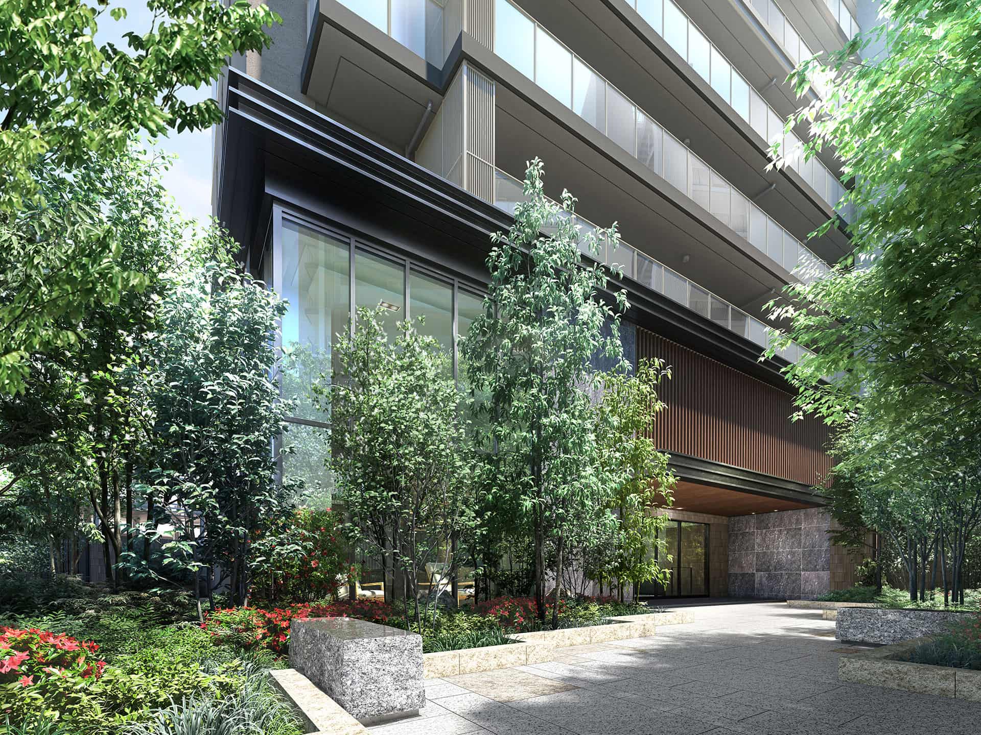 ザ・パークハウス 横浜川和町テラスのエントランス完成予想CG