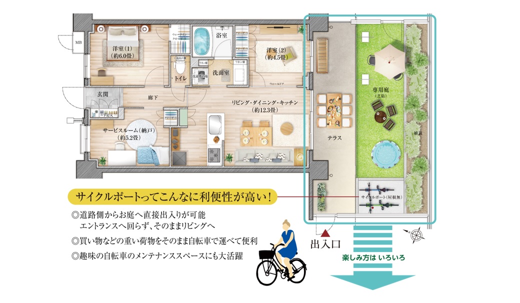 センチュリー西大宮のDgタイプの間取り図