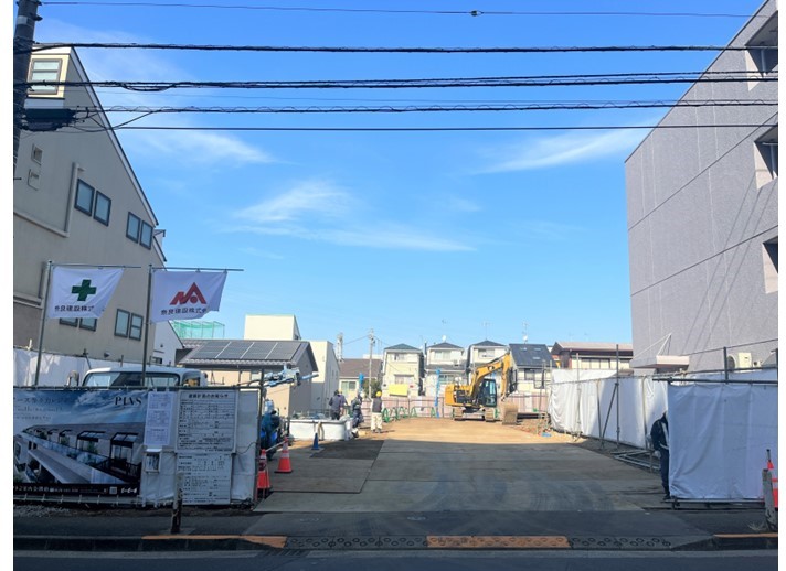 ピアース等々力レジデンスの建設現地