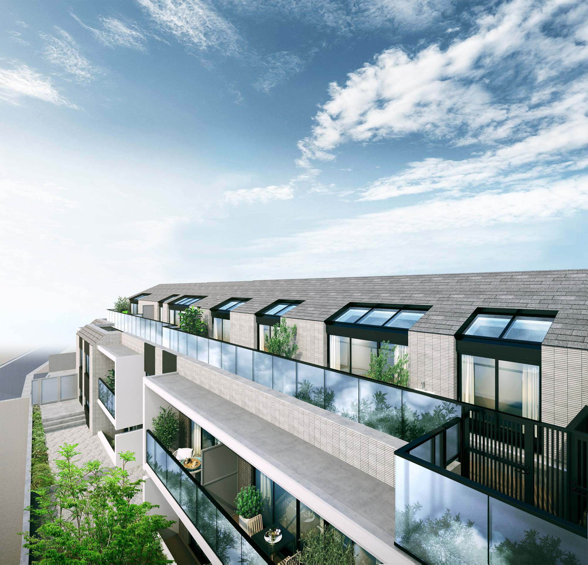 ピアース等々力レジデンスの外観完成予想CG