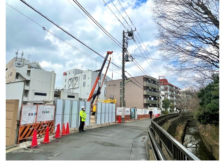 ディアナコート二子玉川翠景の建設現地