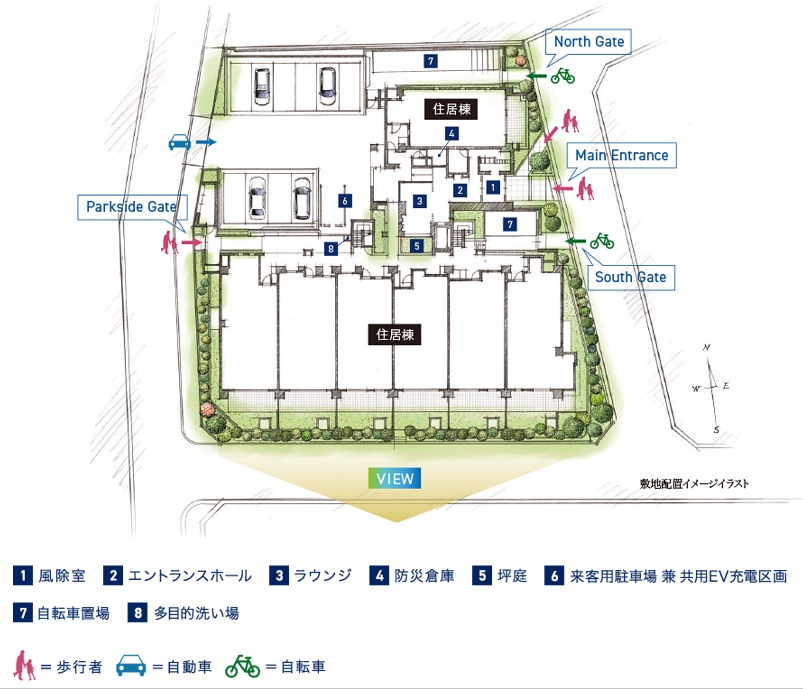 ⑪バンベール藤が丘ヒルズの配当図