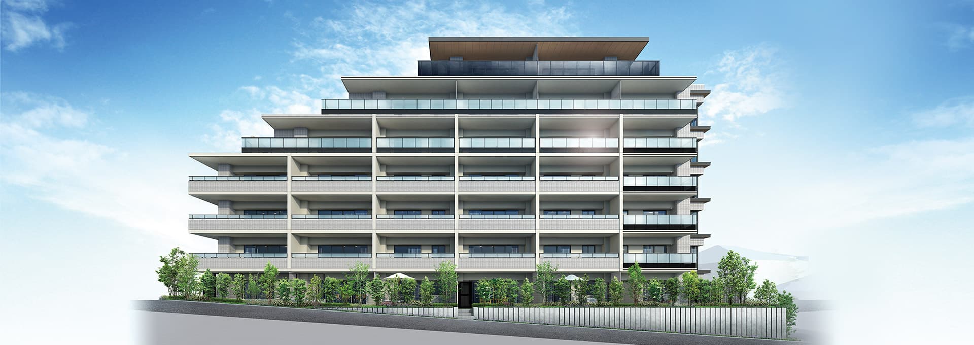 ⑩バンベール藤が丘ヒルズの外観完成予想