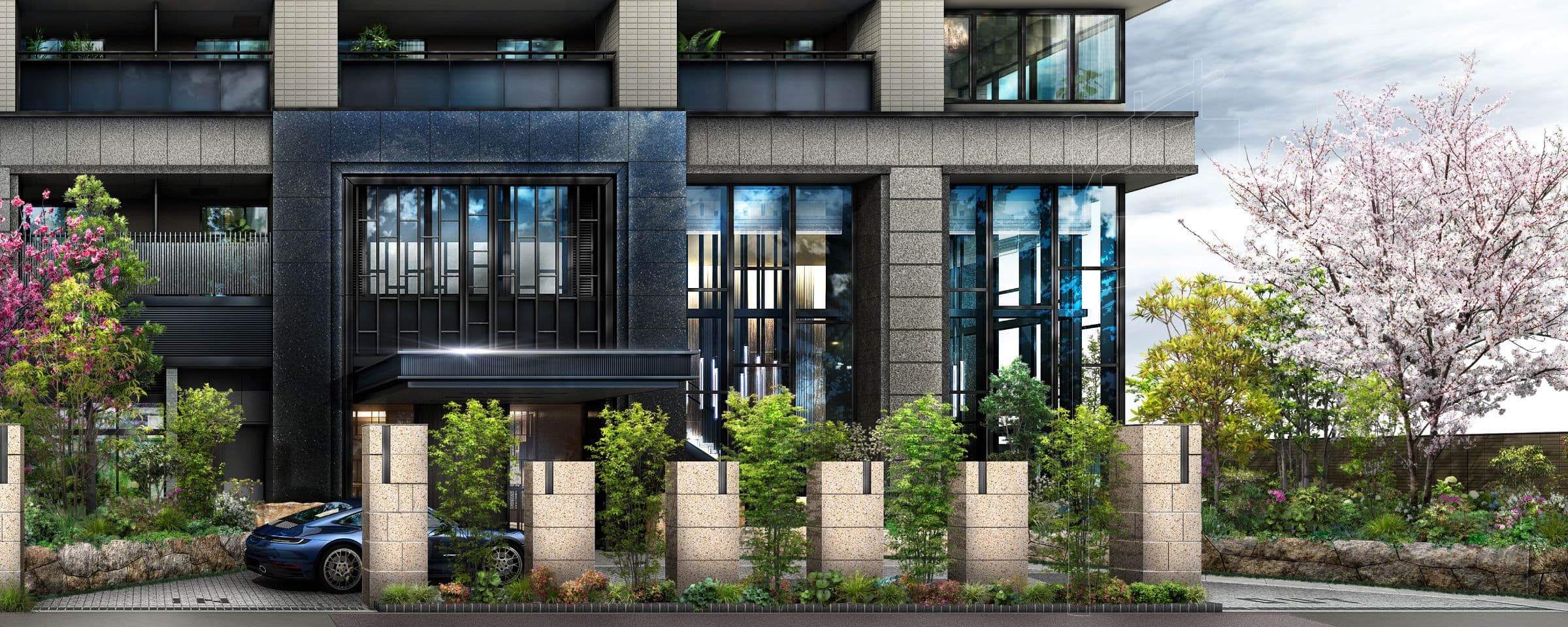 グランドメゾン大須 ザ・タワーのエントランス完成予想CG