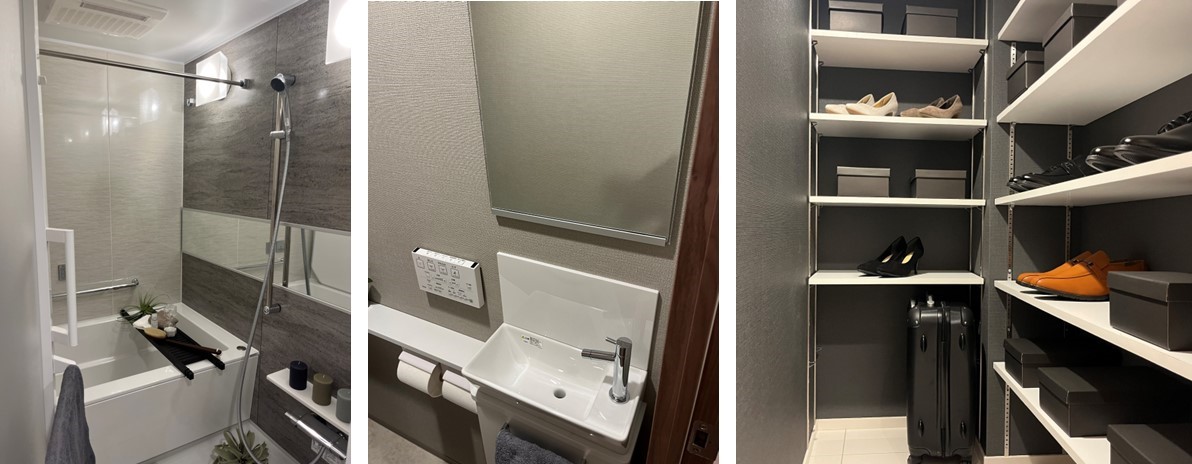 プレシスヴィアラ千住曙町のモデルルーム（水まわり）