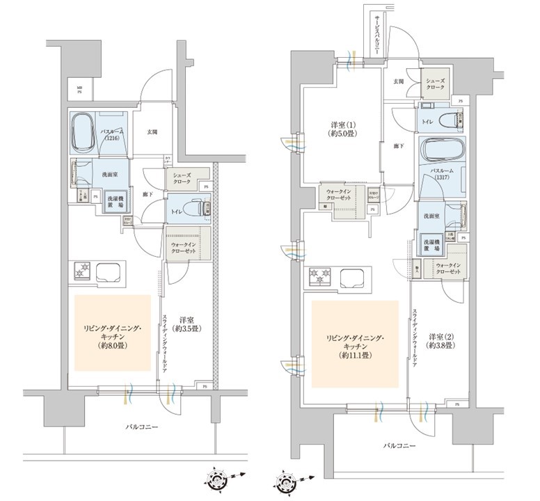 クリオ ラベルヴィ船橋の間取り図