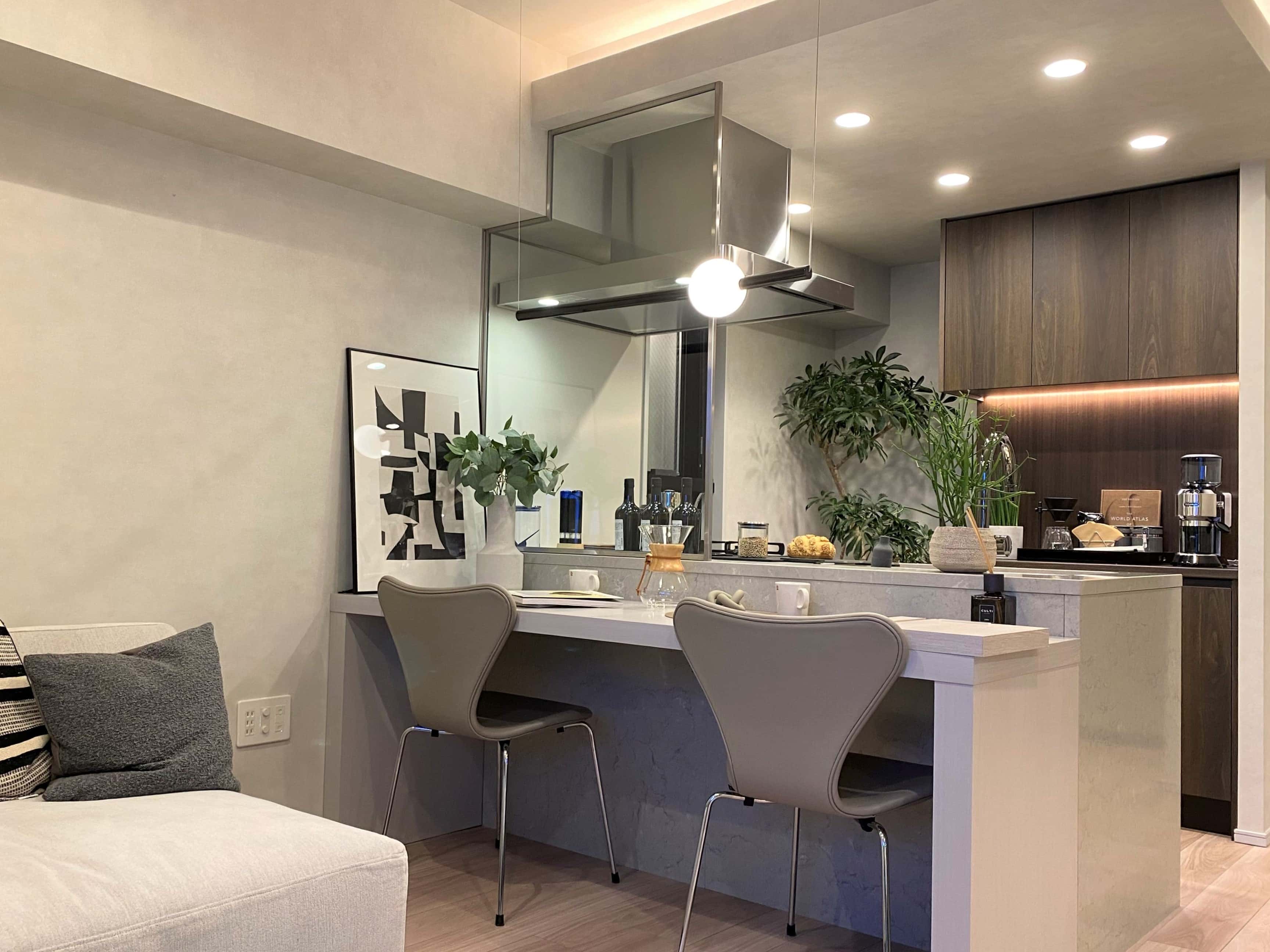 クリオ ラベルヴィ船橋のモデルルーム（キッチン）