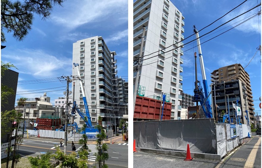 クリオ ラベルヴィ船橋の建設現地